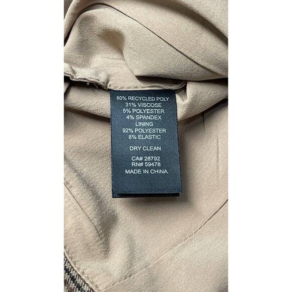 NWT House of Harlow Brown Plaid Cropped Vest Sz L Dark Academia Heritage Preppy - Picture 5 of 6